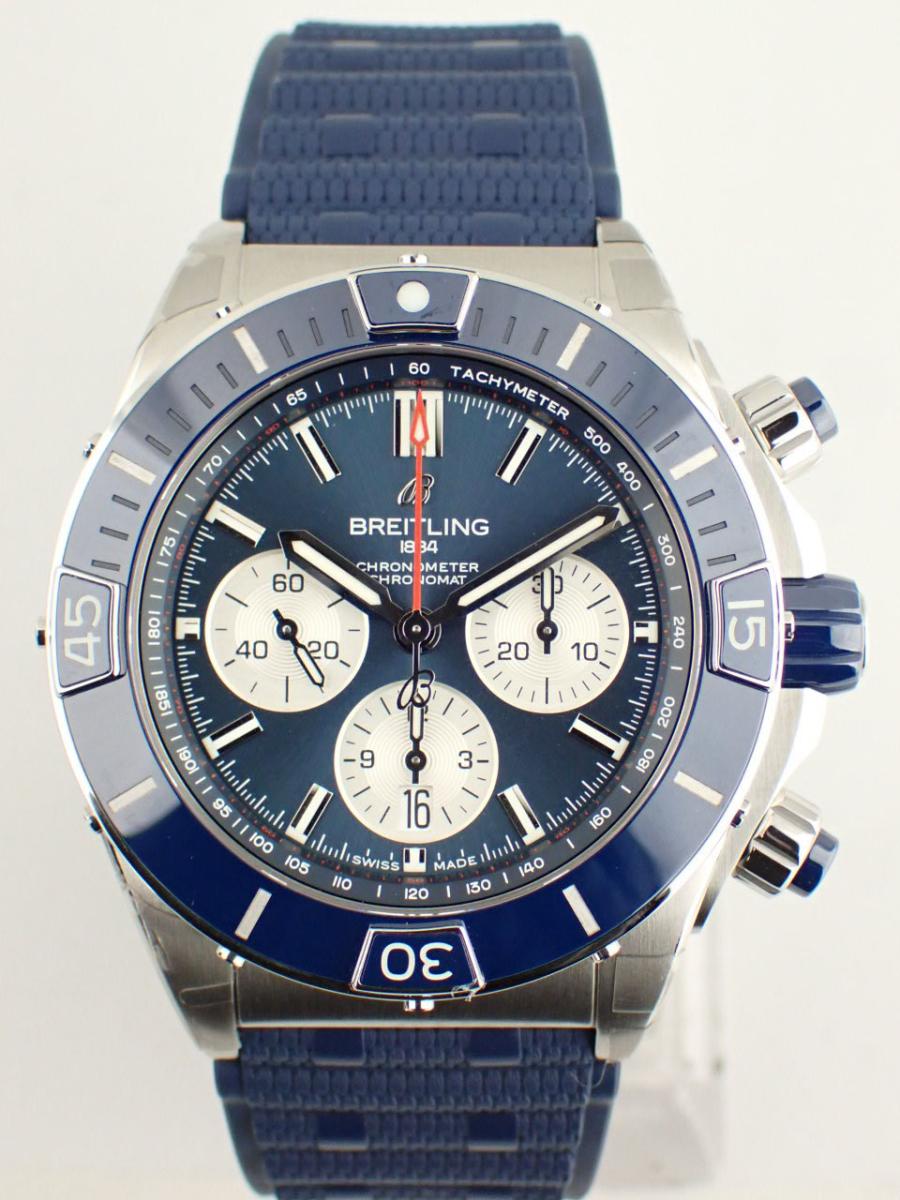 ブライトリング クロノマット AB0136161C1S1 ブルー 44mm径、メンズ(NS※新品)