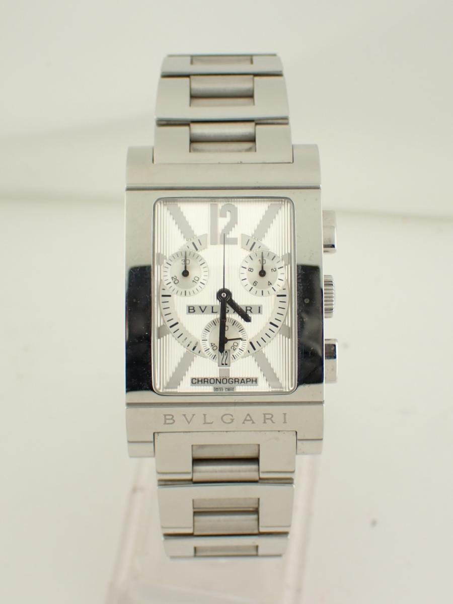 ブルガリ レッタンゴロ RTC49S シルバー 29mm幅、メンズ(A※中古)