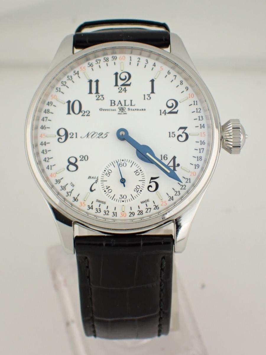 ボールウォッチ トレインマスター NM3038D-LL3J-WH ホワイトエナメル 44mm径、メンズ、数量限定モデル(A※中古傷あり)