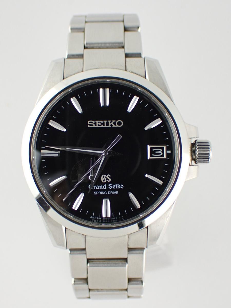 グランドセイコー スプリングドライブ SBGA027 ブラック 42mm径、メンズ(A※傷多い)
