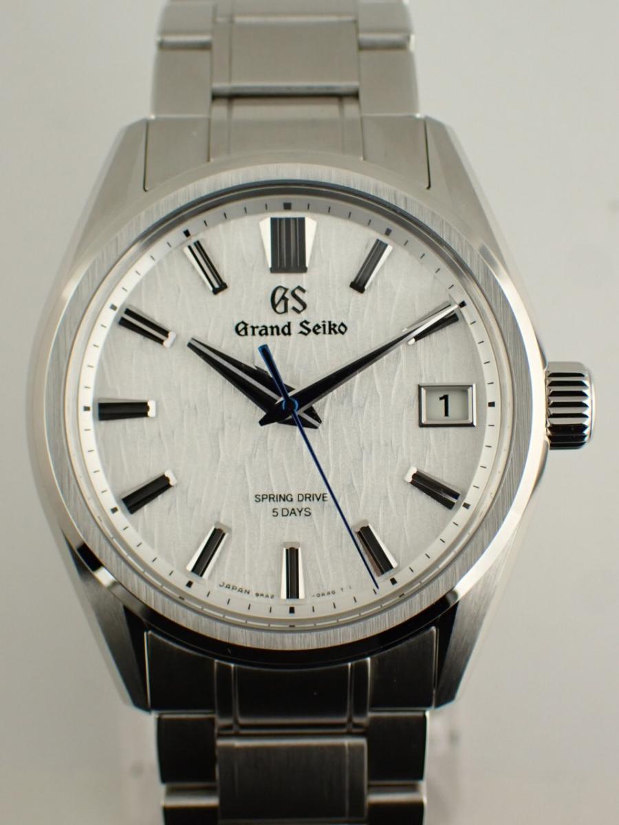 グランドセイコー スプリングドライブ SLGA009 シルバーホワイト 40mm、白樺、メンズ(NS※新品)