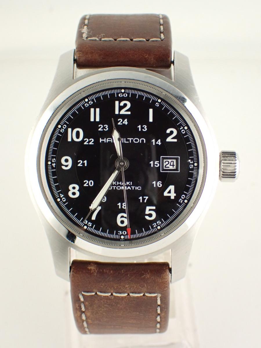 ハミルトン カーキ H70555533 ブラック 42mm径、メンズ(A※傷あり中古)