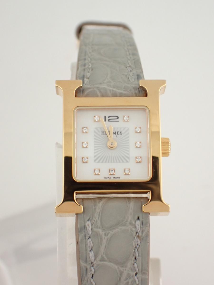 エルメス Hwatch HH1.102 ホワイト 24×17mm、レディース(UNS※未使用)