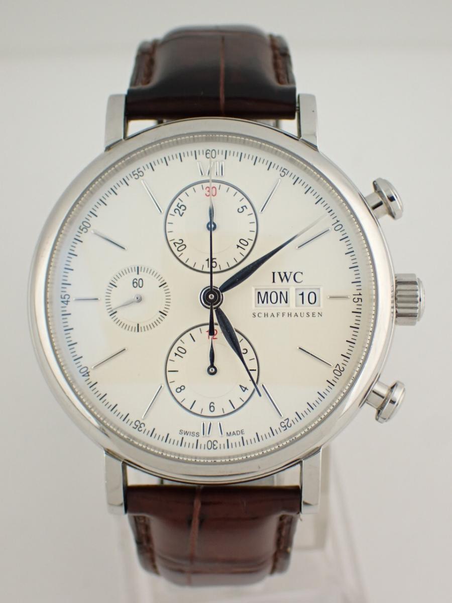 IWC ポートフィノ IW391007 シルバー 42mm径、メンズ(B※要OH,傷あり)