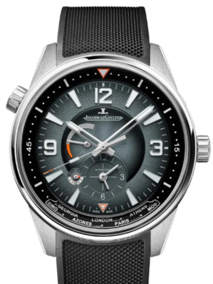 ジャガールクルト ポラリス Q9078640 オーシャングレー ポラリス ジオグラフィーク　パワーリザーブ　スモールセコンド　 メンズ　メンズモデル　42 mm　ラバーベルト　アシンメトリーダイヤル　キャリバー939(新品未使用)