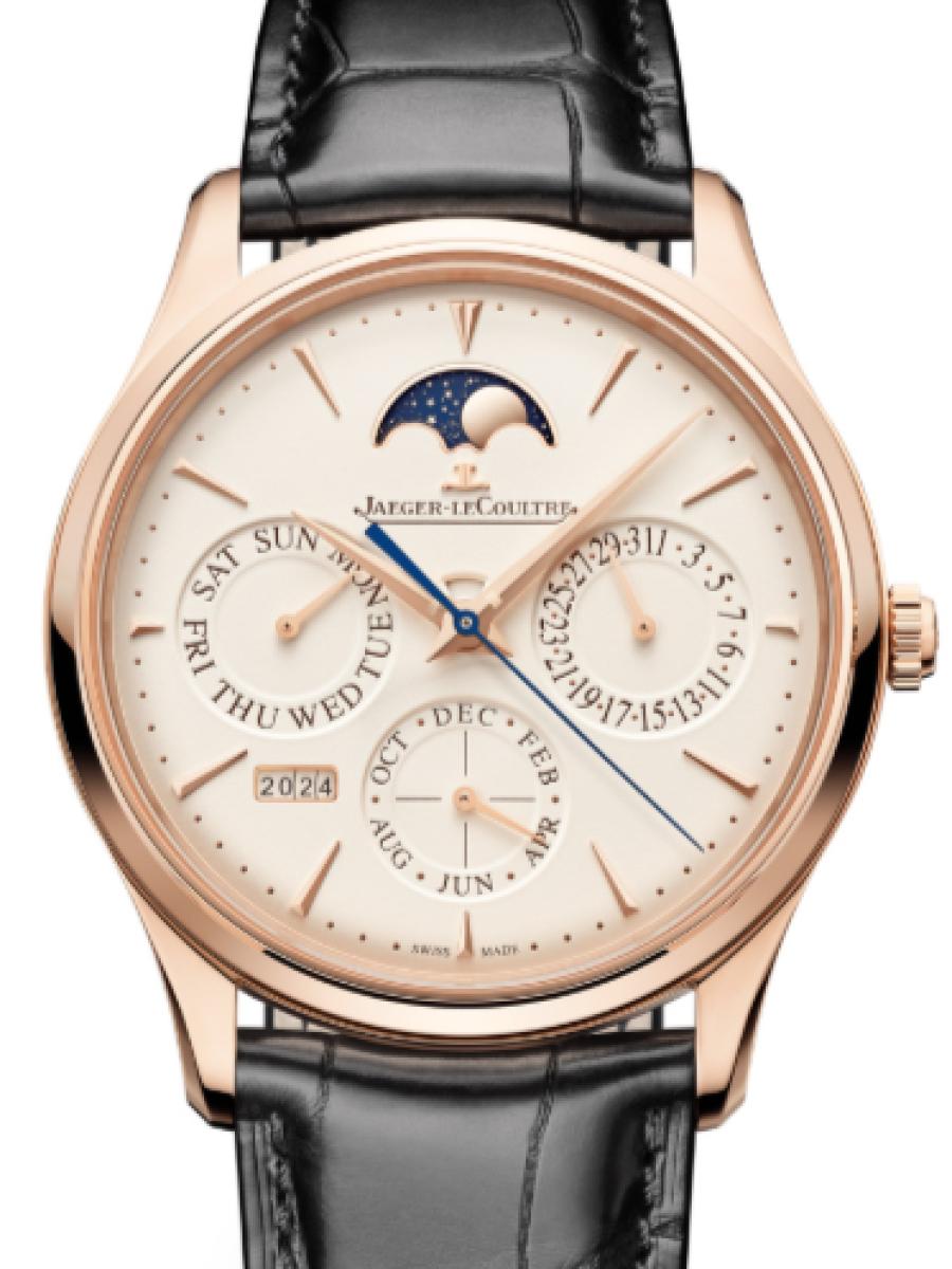 ジャガールクルト マスター Q1142510 ホワイト マスター・ウルトラスリム パーペチュアルカレンダー　ホワイト　スモールセコンド メンズ　メンズモデル　39 mm　キャリバー868　パワーリザーブ70時間　(新品未使用)