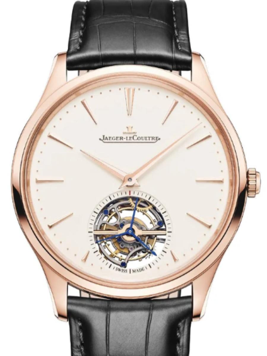 ジャガールクルト マスター Q1682411 ホワイト マスター・ウルトラスリム トゥールビヨン　ホワイトダイヤル メンズ　メンズモデル　40 mm 　シースルーバック　キャリバー978(新品未使用)
