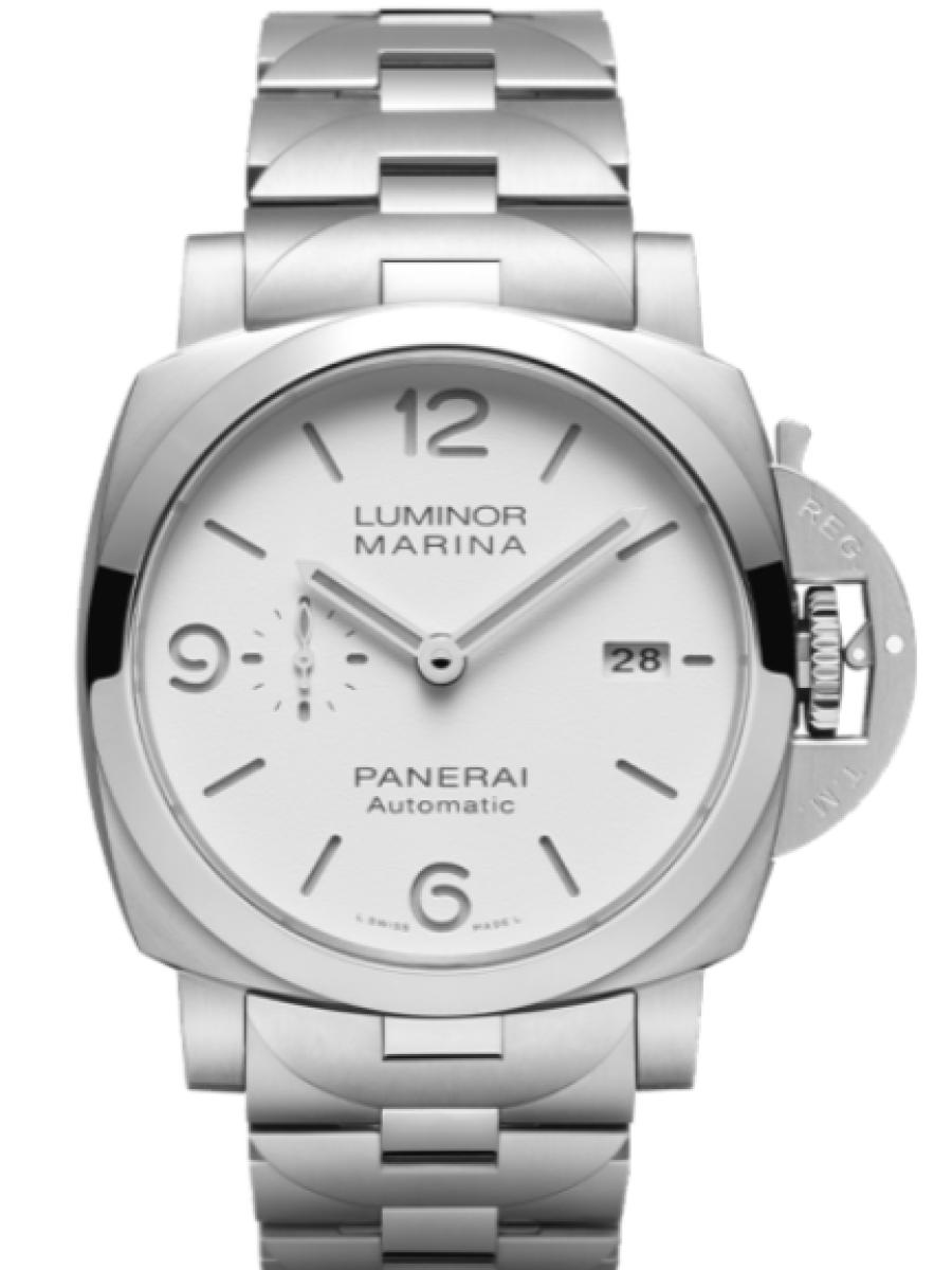 パネライ ルミノール PAM01564 ホワイト  ルミノール マリーナ　ホワイトダイヤル　デイト表示　スモールセコンド　 メンズ　44ｍｍ　キャリバーP.9010　パワーリザーブ3日間　(新品未使用)