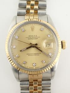ロレックス デイトジャスト 16013 AB※ベルト破損、針やけ、全体傷 本体のみ