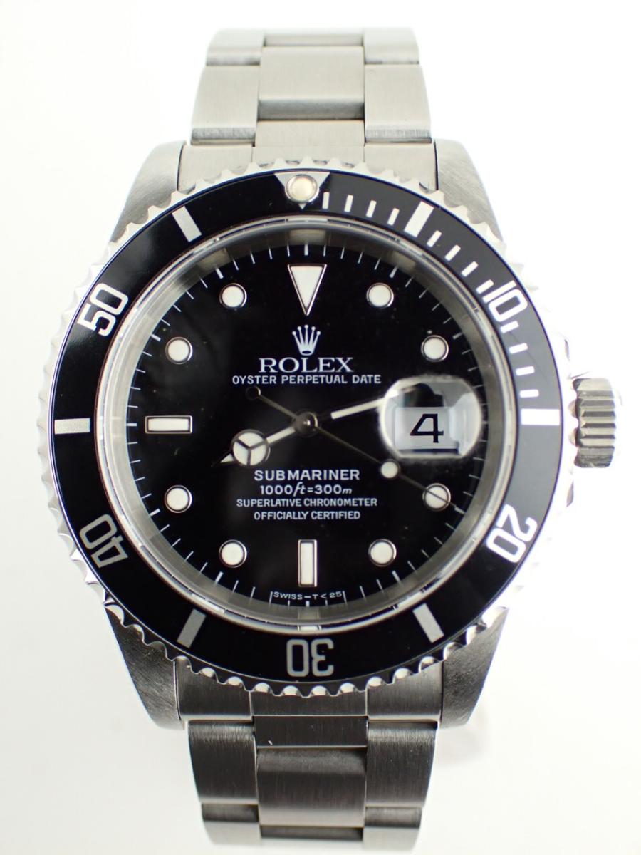 ロレックス サブマリーナ 16610 ブラック 40mm径、メンズ(A※傷あり中古)