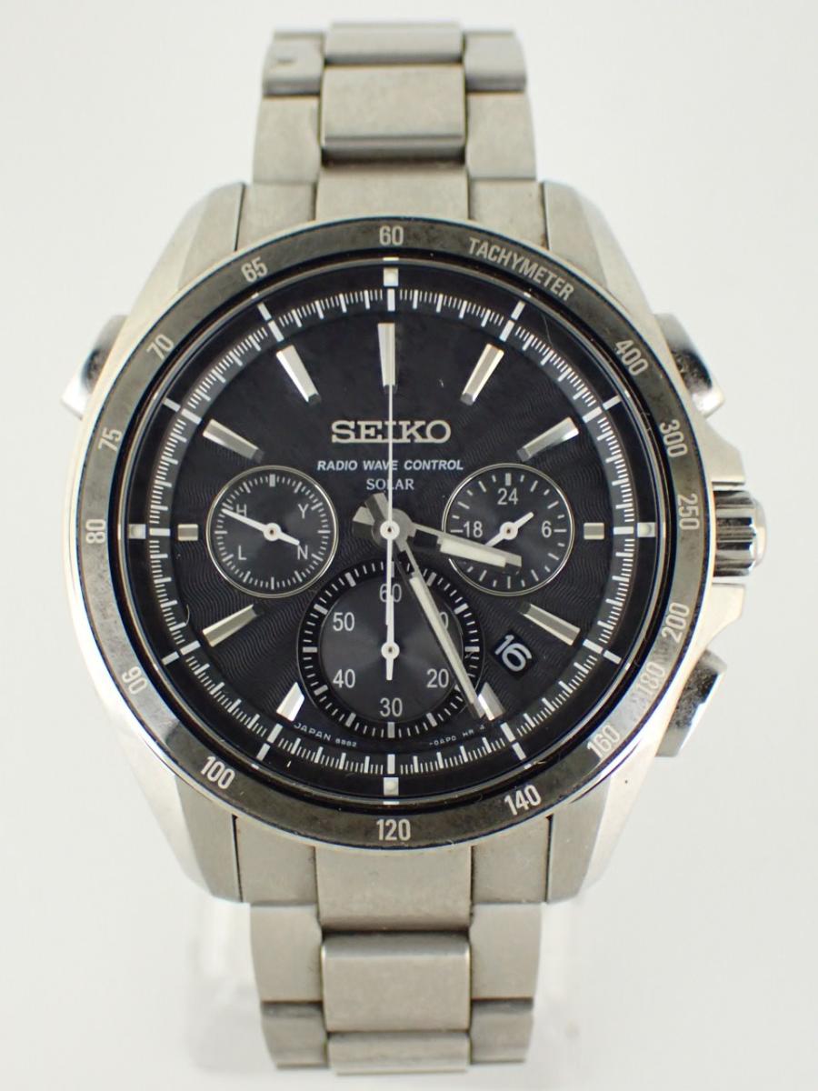 セイコー ブライツ SAGA163 ブラック 41mm径、メンズ(AB※傷多い)