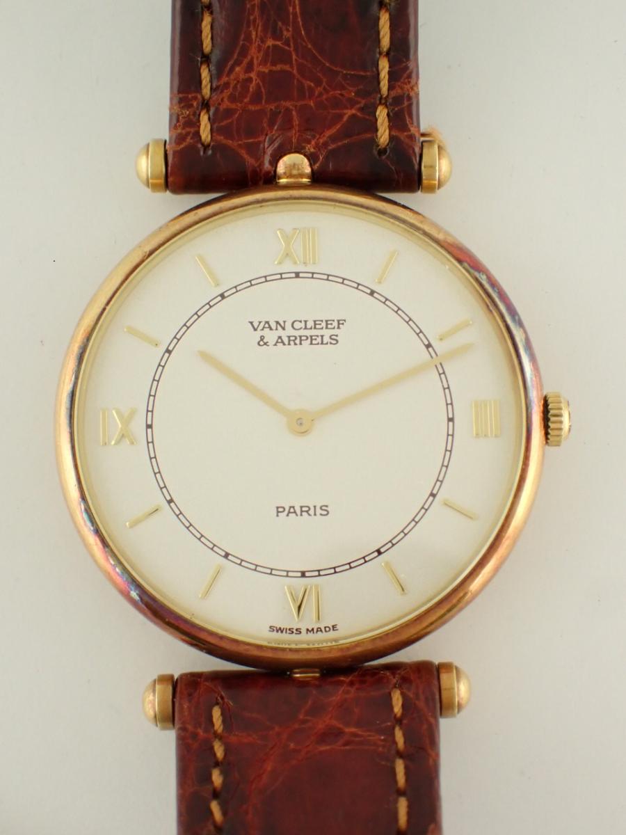 ヴァンクリーフ＆アーペル アンティーク 型番不明 ホワイト Ref.18101 30mm径、レディース(B※変色有、可動品)