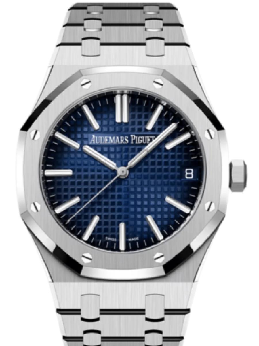 オーデマピゲ ロイヤルオーク 15510BC.OO.1320BC.04 ブルー 特別モデル　オートマティックグランドタペストリー　ブルーダイヤル　 メンズ　41ｍｍ　パワーリザーブ70時間　(新品未使用)