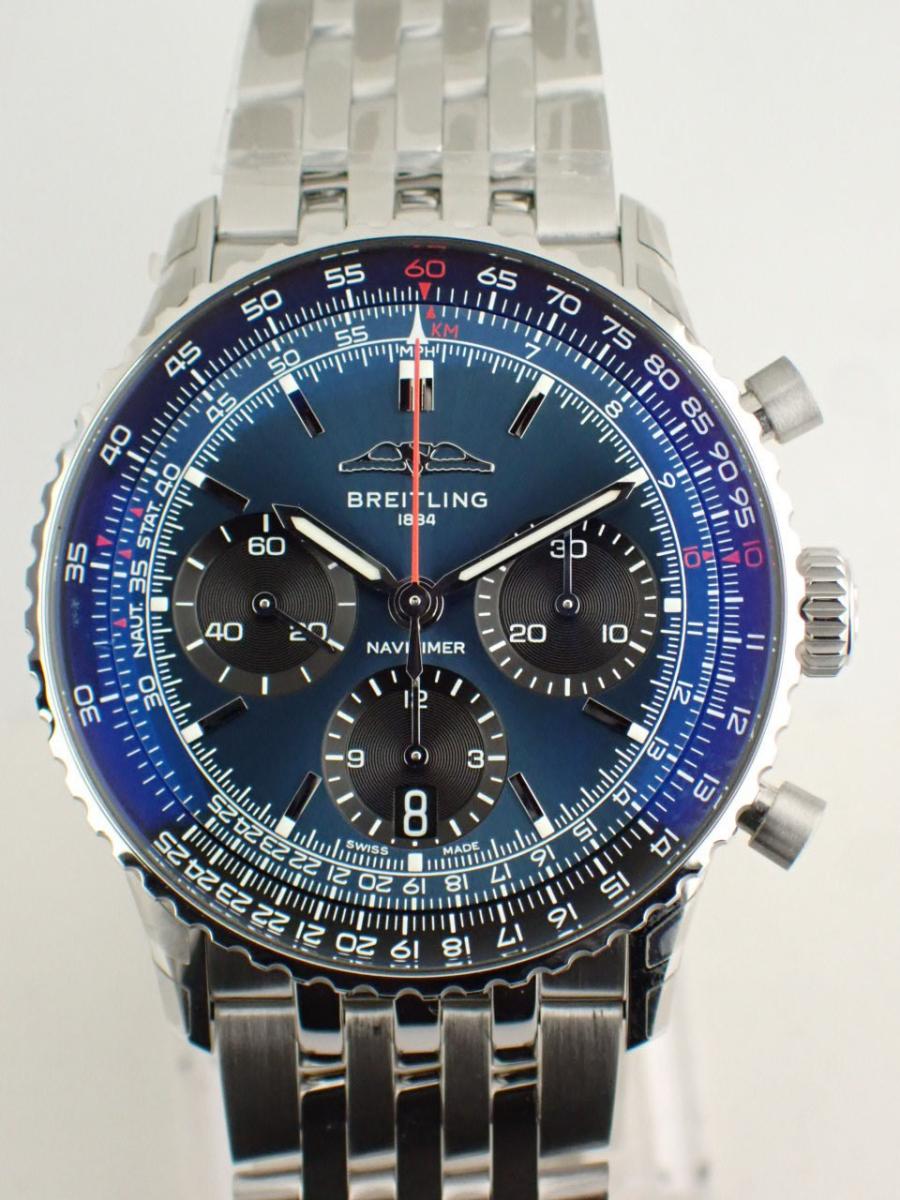 ブライトリング ナビタイマー AB0139241C1A1 ブルー 41mm径、メンズ(NS※新品)