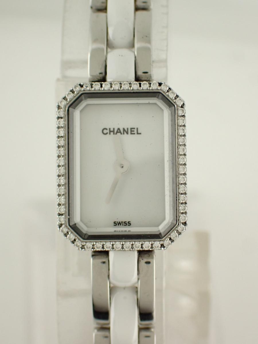 シャネル プルミエール H2132 ホワイト 15mm幅、レディース(A※小傷あり、きれいな中古)