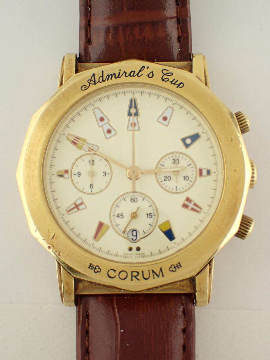 コルム アドミラルズカップ 296.830.56 アイボリー クロノグラフ、デイト、メンズ(AAA※新品仕上げ済み)