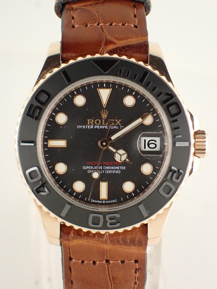 ロレックス ヨットマスター 268655 ブラック 37mm径、メンズ(A※傷あり中古)