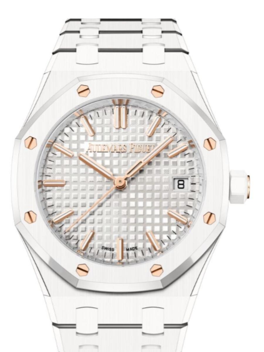 オーデマピゲ ロイヤルオーク 77350CB.OO.1266CB.01 ホワイト オートマティック　グランド タペストリー　ホワイトダイヤル　デイト表示　 メンズ　レディース　キャリバー5800　パワーリザーブ50時間　(新品未使用)