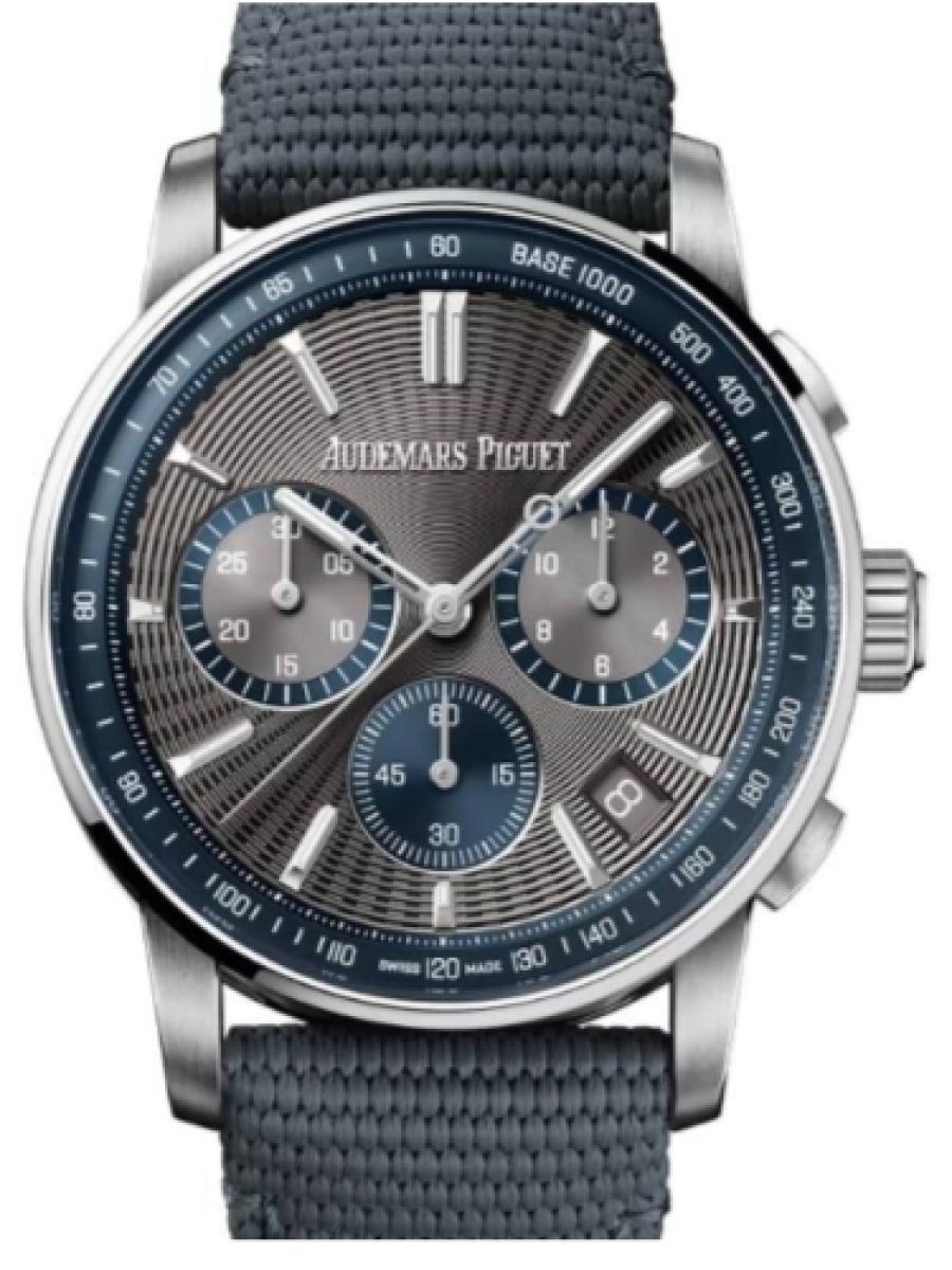 オーデマピゲ コード11.59 26393ST.OO.A009KB.01 グレー クロノグラフ　グレーエンボスダイヤル　デイト表示　 メンズ　41ｍｍ　キャリバー4401　パワーリザーブ70時間　ラバー(新品未使用)