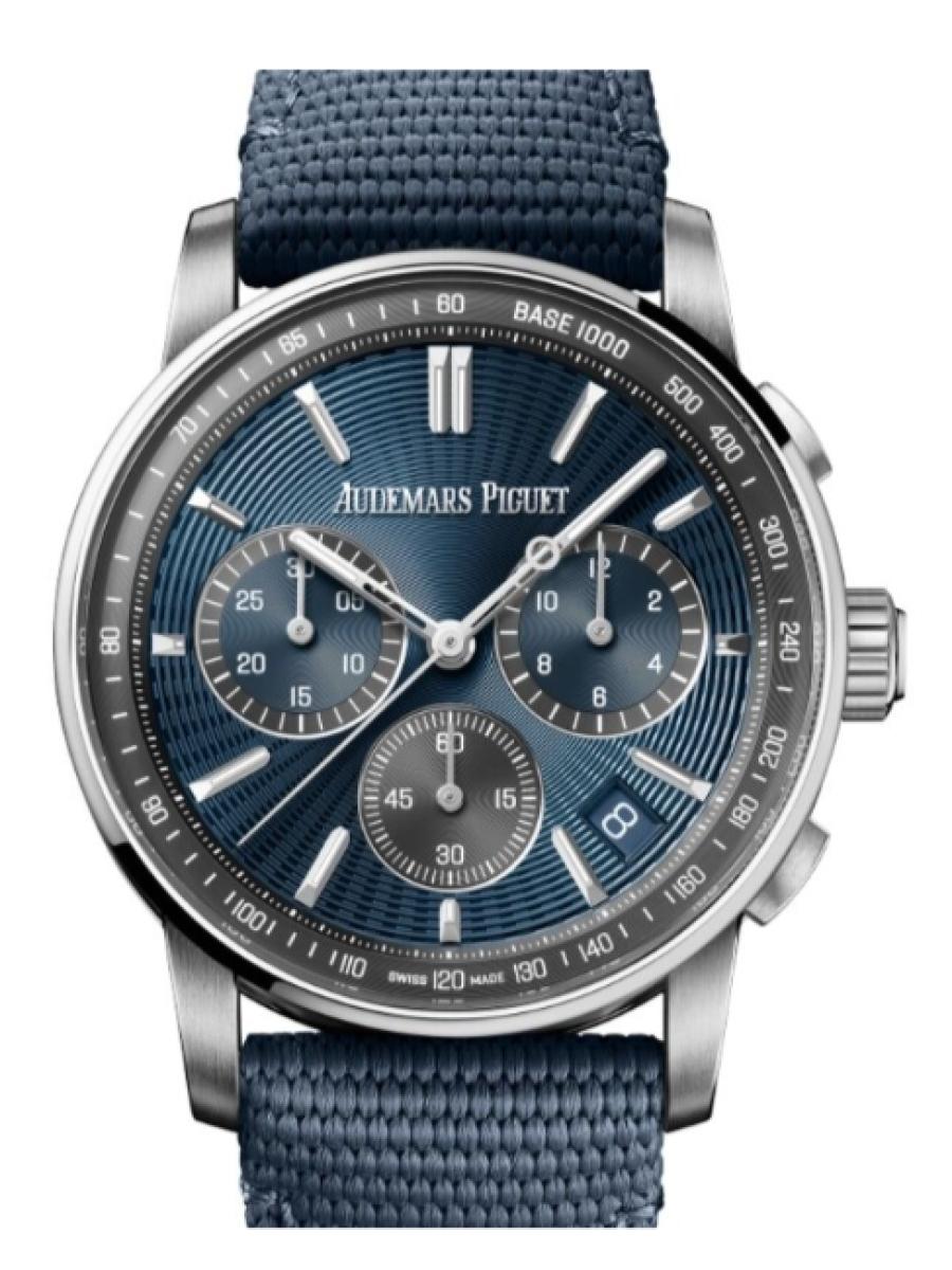 オーデマピゲ コード11.59 26393ST.OO.A348KB.01 ブルー クロノグラフ　ブルーダイヤル　3カウンター　デイト表示　　クラウド50 メンズ　ナイトブルー　キャリバー4401　パワーリザーブ70時間(新品未使用)