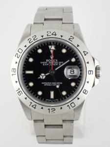 ロレックス エクスプローラー2 16570 B※傷多い、ガラスチップ破損 本体のみ