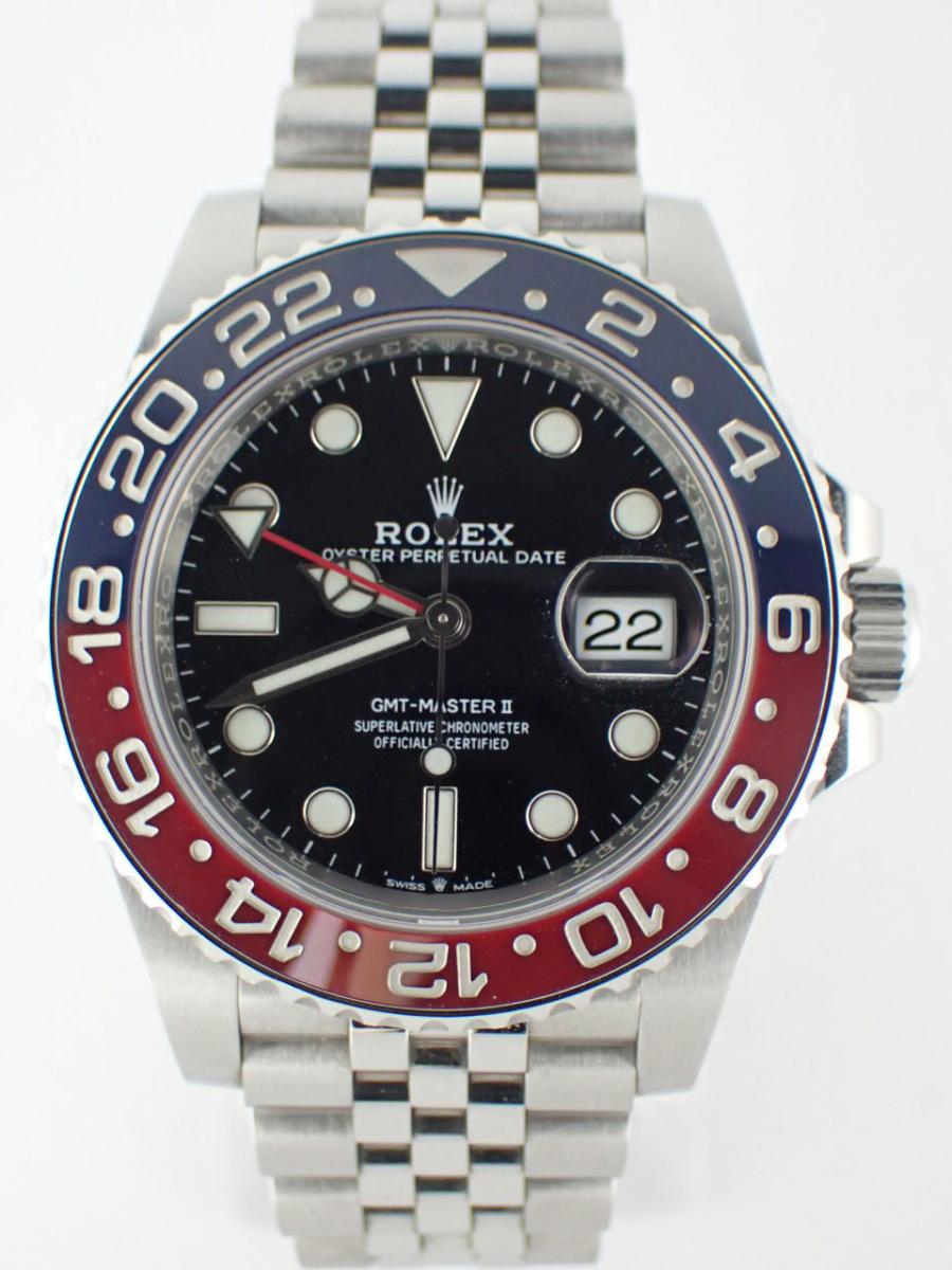 ロレックス GMTマスター2 126710BLRO ブラック 40mm、オイスターケース、ペプシ(AA※綺麗な中古)