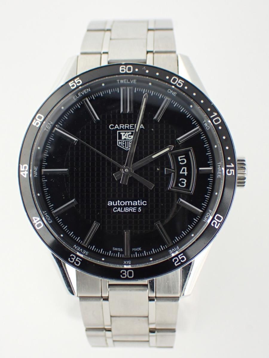 タグホイヤー カレラ WV211M.BA0787 ブラック 41mm径、メンズ(A※傷あり中古)