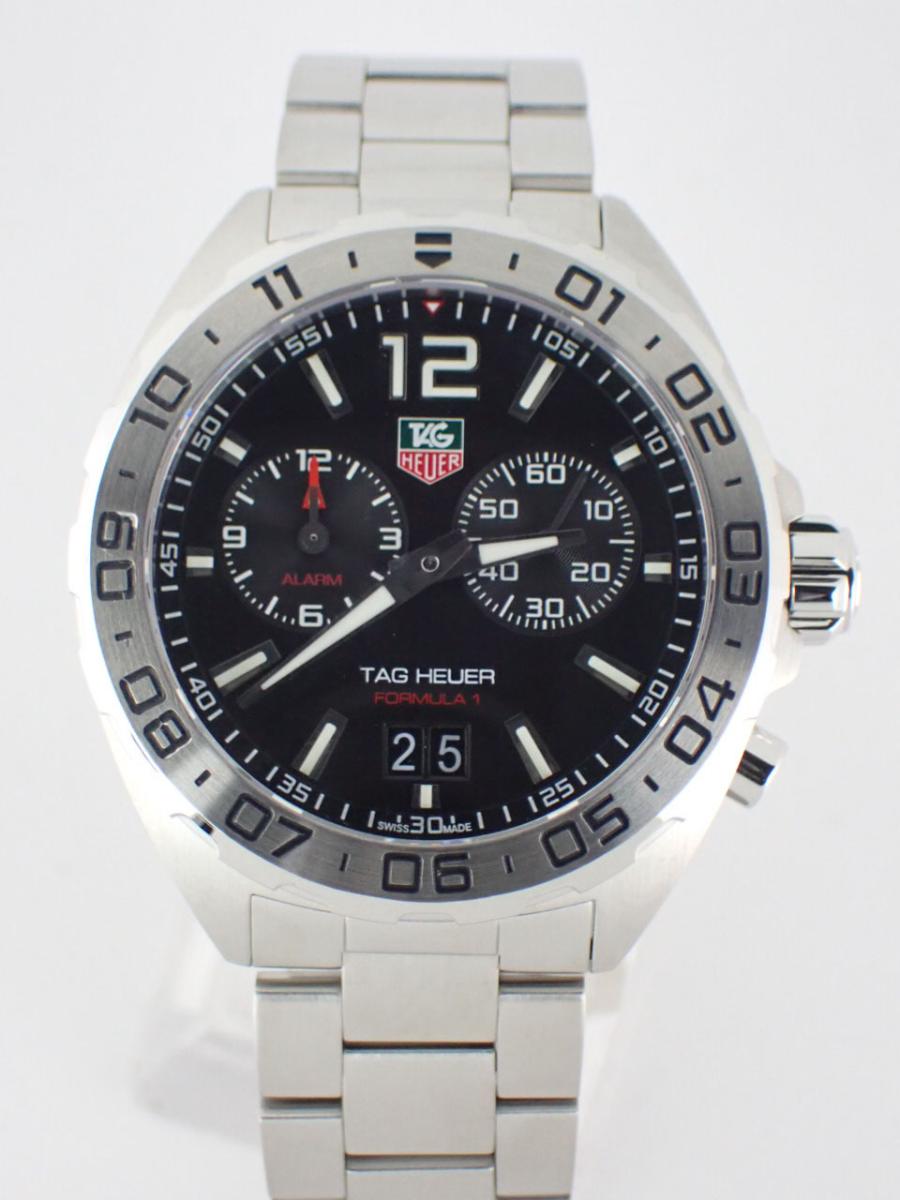 タグホイヤー フォーミュラ1 WAZ111A.BA0875 ブラック グランドデイト、クロノグラフ、メンズ(AA※綺麗な中古)