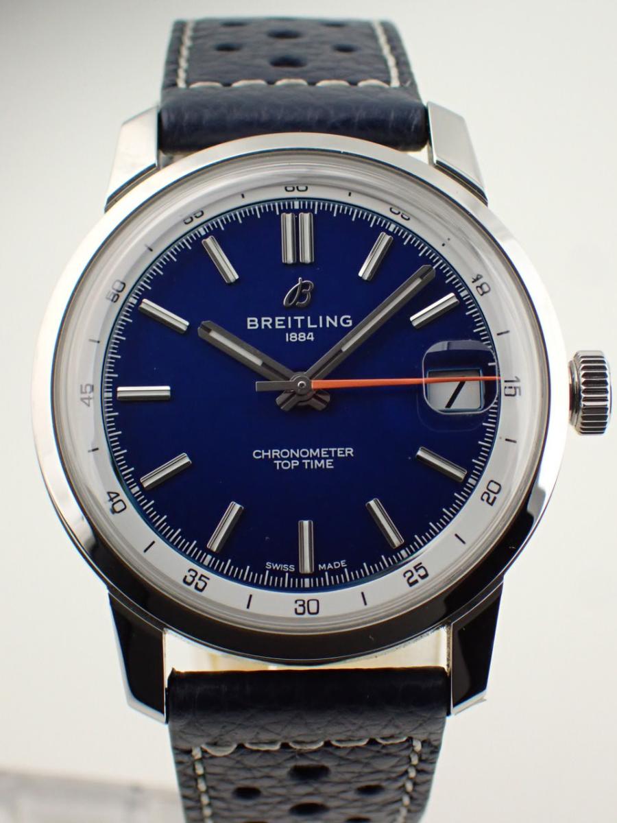 ブライトリング トップタイム AB3113A71C1X1 ブルー ブルー、メンズ、カーフスキンストラップ(NS※新品)