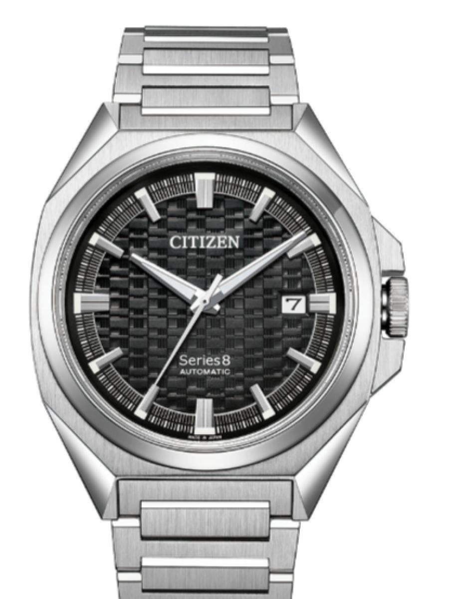 シチズン シリーズエイト NB6050-51E ブラック 市松模様ダイヤル　ブラックダイヤル　デイト表示　 メンズ　40ｍｍ　キャリバー9051(新品未使用)