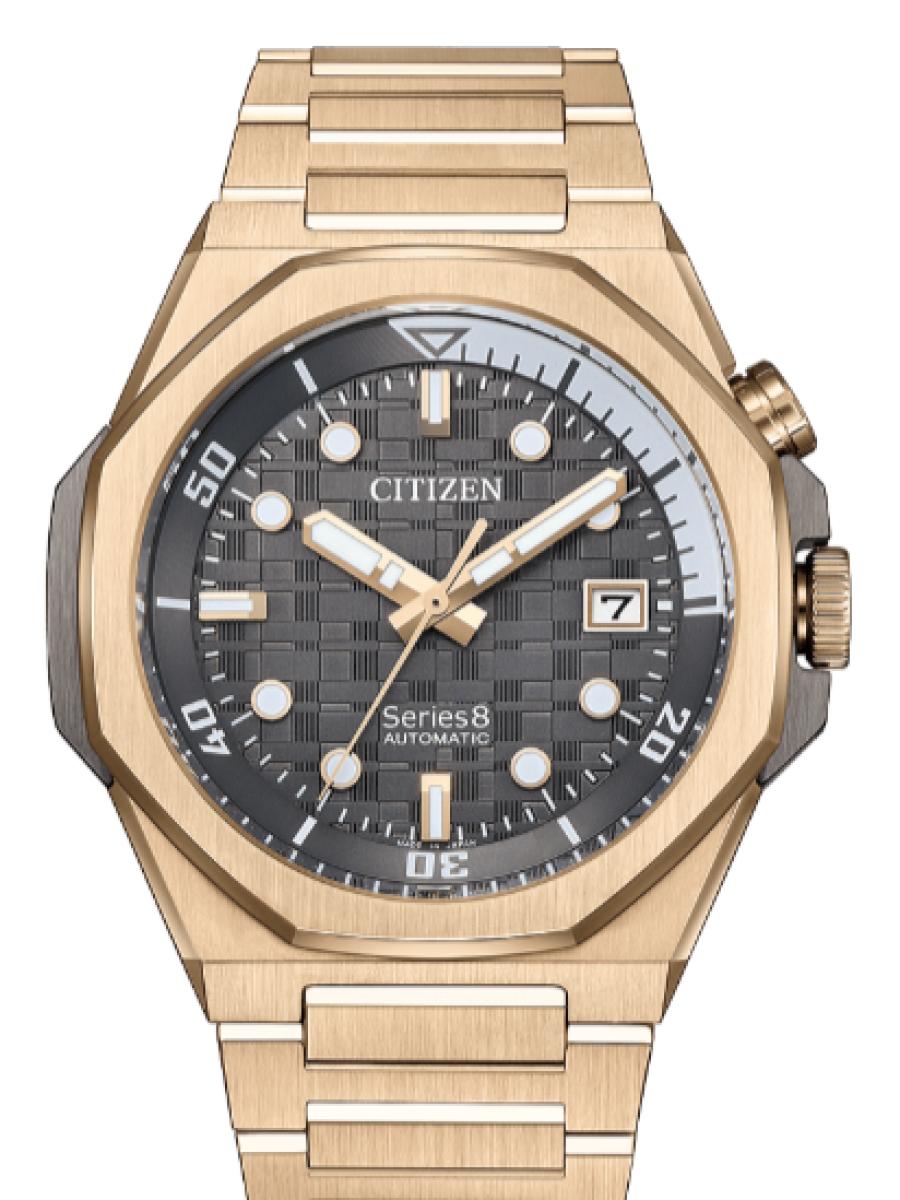 シチズン シリーズエイト NB6069-53H グレー グレーダイヤル　デイト表示　 メンズ　シースルーバック　キャリバーNo. 9051　(新品未使用)