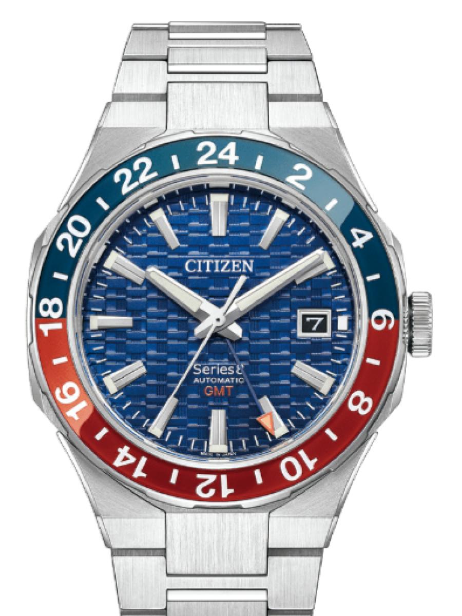 シチズン シリーズエイト NB6030-59L ブルー ブルーダイヤル　デイト表示　GMT メンズ　キャリバーNo. 9054　パワーリザーブ約50時間　41.0mm(新品未使用)