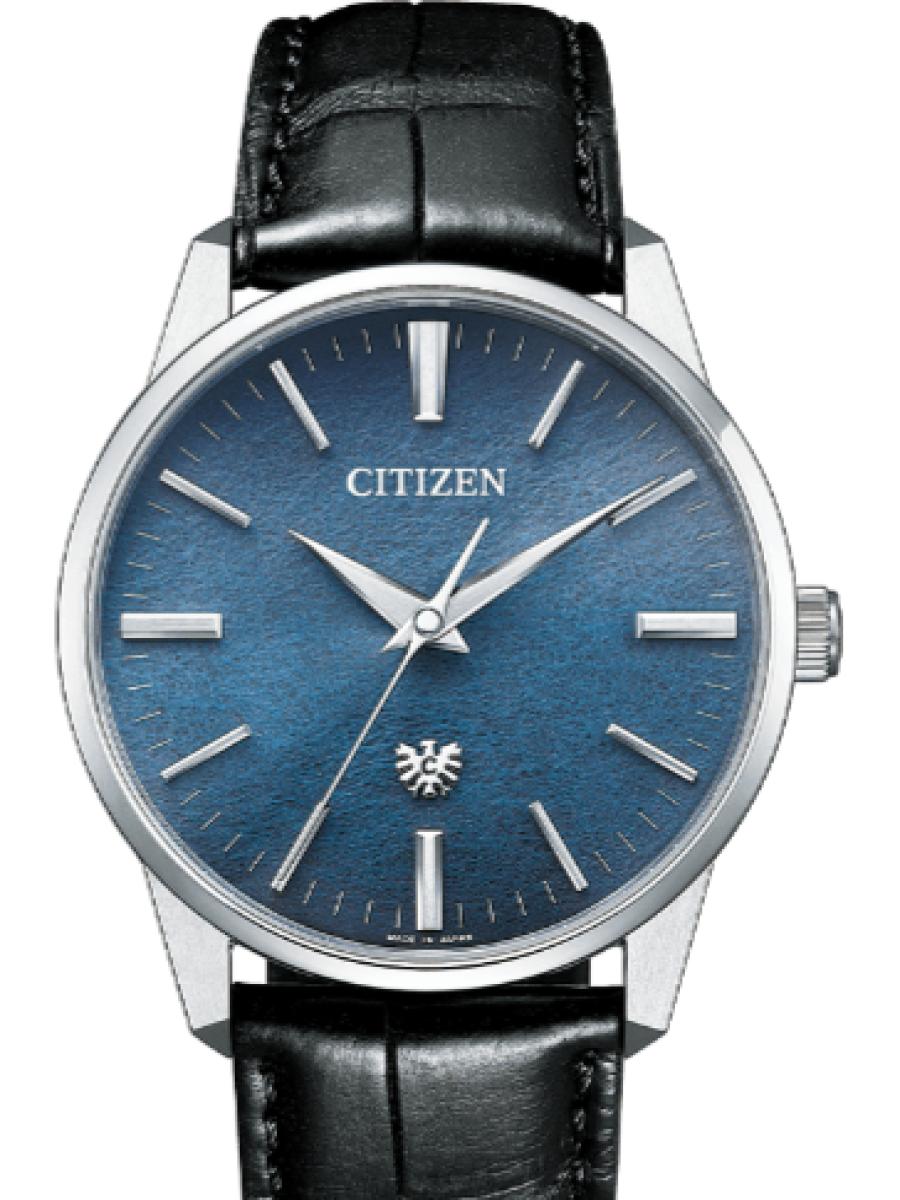 シチズン ザ・シチズン AQ6110-10L ブルー 特定店限定モデル　藍染ブルーダイヤル　和紙文字盤　 メンズ　レディース　ユニセックス　37.5mm　シースルーバック(新品未使用)