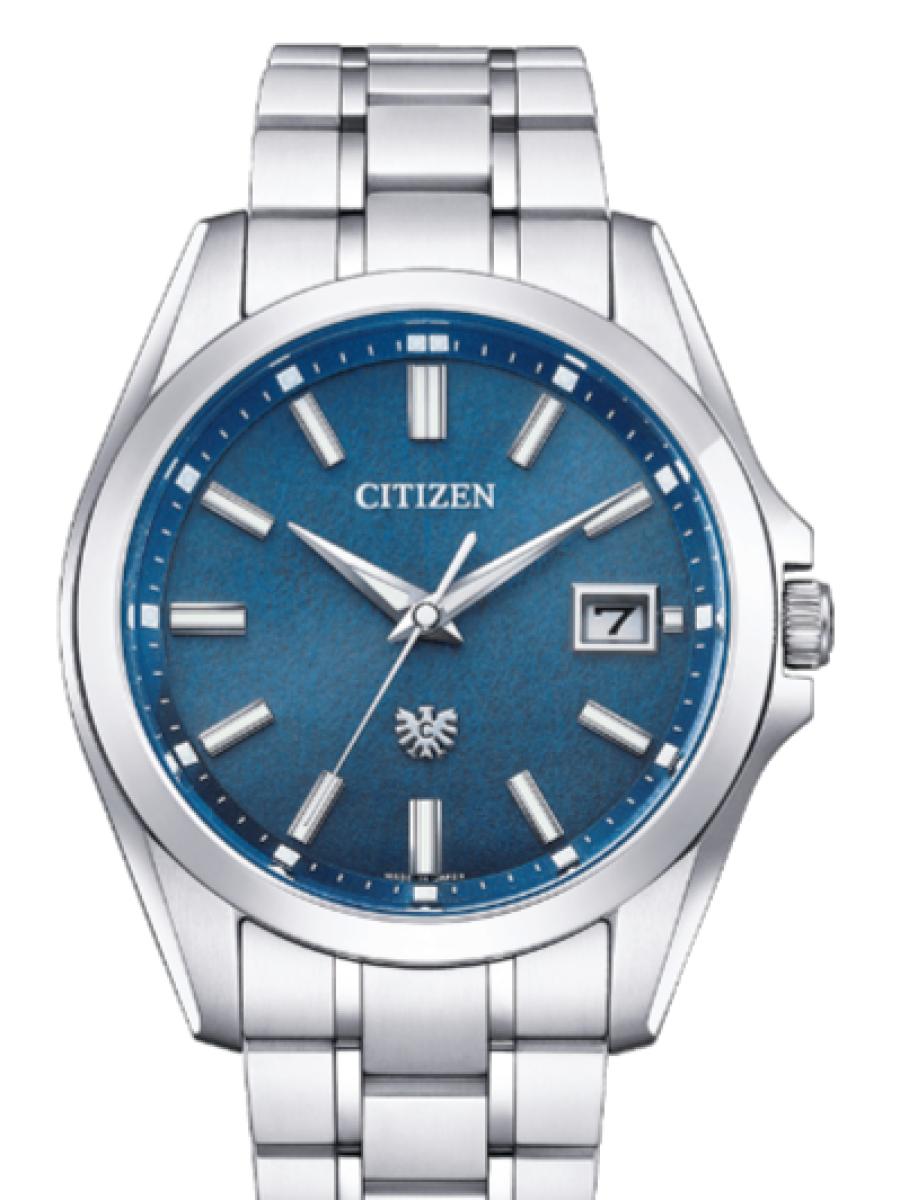 シチズン ザ・シチズン AQ4091-56M ブルー 土佐和紙文字盤　藍染ダイヤル　デイト表示 メンズ　キャリバーNo. A060　 40.0mm　パワーセーブ機能(新品未使用)