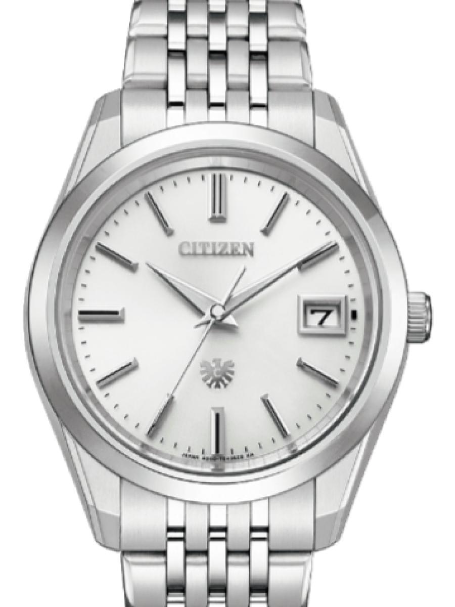 シチズン ザ・シチズン AQ4100-57A ホワイト ホワイトダイヤル　デイト表示　 メンズ　ユニセックス　38.3mm　キャリバーNo. A060(新品未使用)