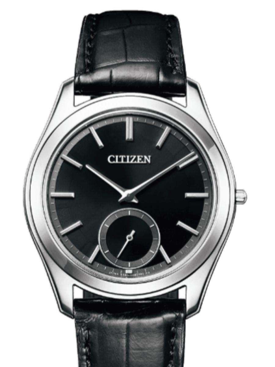 シチズン エコドライブワン AQ5010-01E ブラック ブラックダイヤル　スモールセコンド　 ユニセックス　36.6mm　キャリバーNo. 8845　ワニ革(新品未使用)