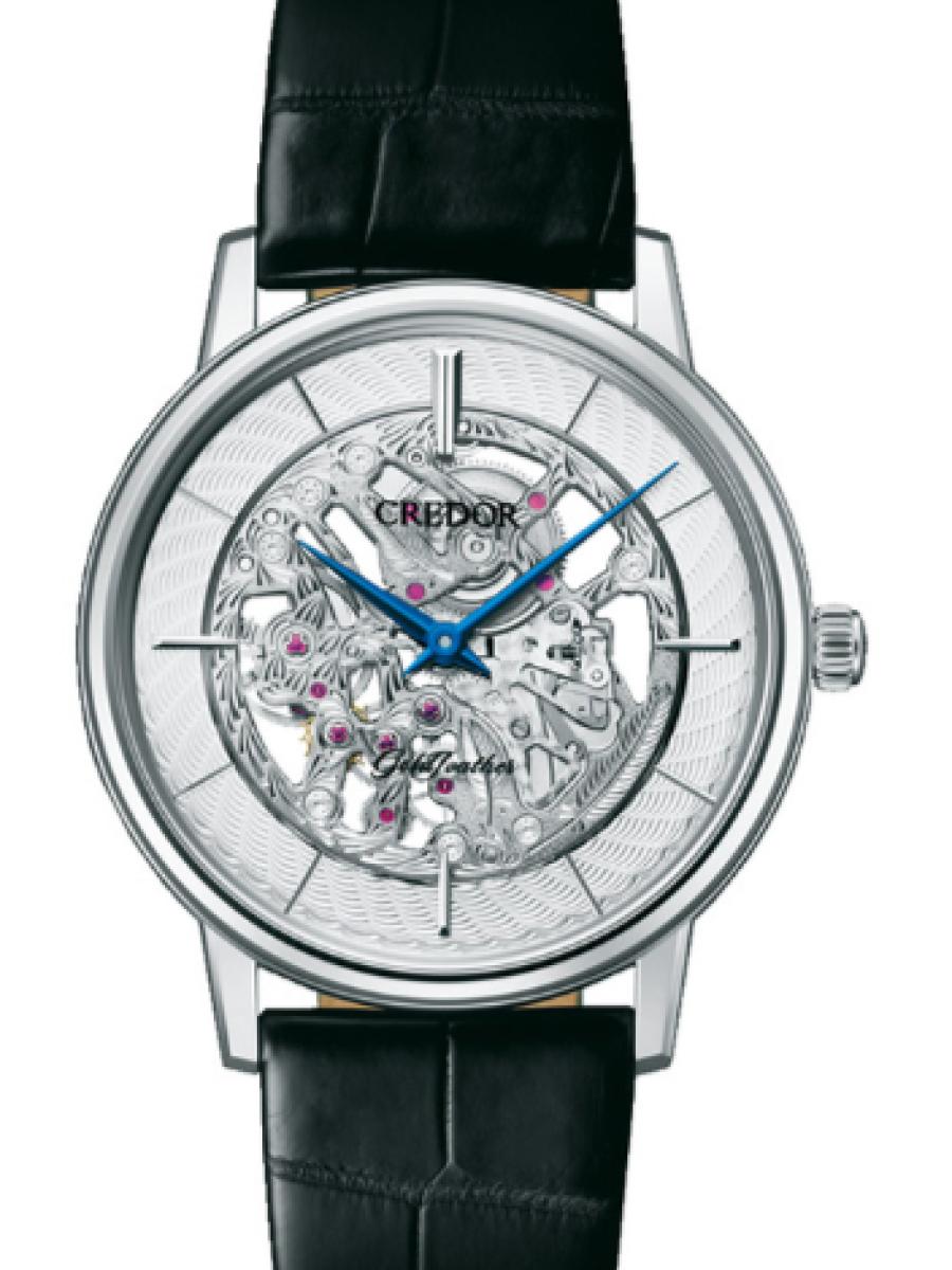 クレドール ゴールドフェザー GBBD943 スケルトン 数量限定モデル　ゴールドフェザー U.T.D. スケルトンモデル　トゥールビヨン　 メンズ　レディース　ユニセックスサイズ　37.4 mm　シースルーバック　(新品未使用)