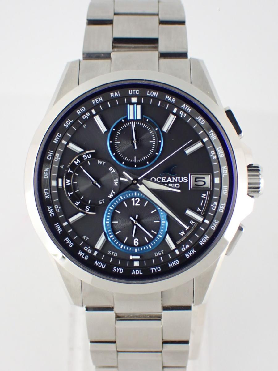 カシオ オシアナス OCW-T2600-1AJF ブラック 42mm径、メンズ(A※傷多い)