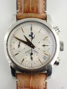 ジラールペルゴ フェラーリクロノグラフ 8020 B※全体キズあり、ベゼル打痕、ガラスキズ 内箱