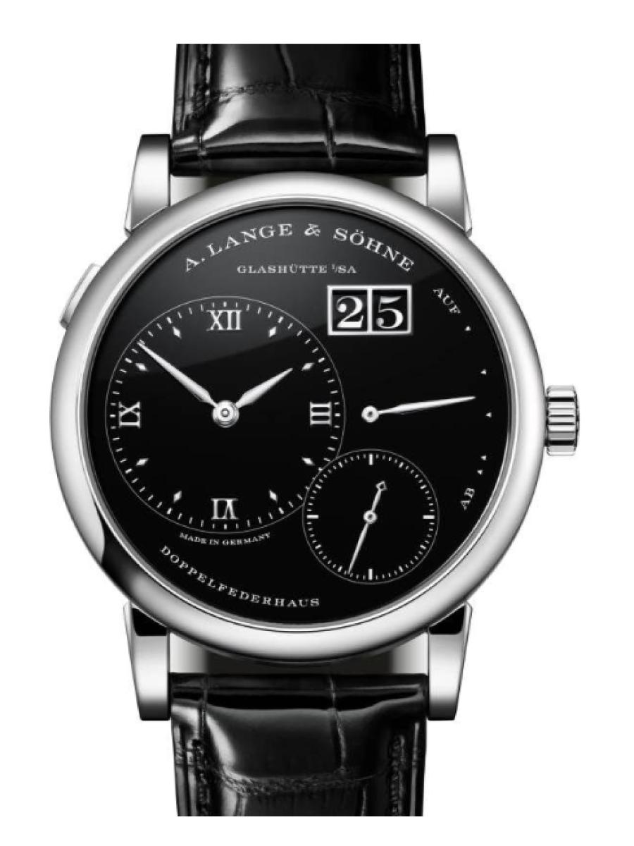 ランゲ＆ゾーネ ランゲ1 191.062 ブラック 30周年記念モデル　300本限定モデル　ブラックダイヤル　デイト表示　スモールセコンド　プラチナモデル　 メンズ　レディース　ユニセックス　キャリバーL121.1　38.5 mm　シースルーバック(新品未使用)