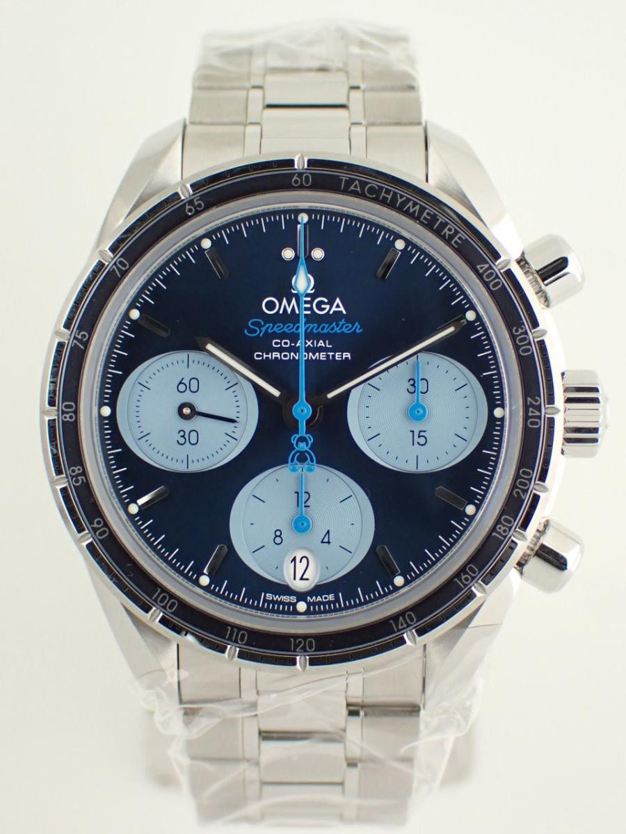 オメガ スピードマスター 324.30.38.50.03.002 ネイビー 38mm径、メンズ(NS※新品)