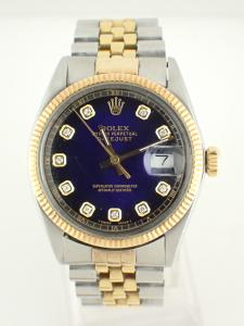 ロレックス デイトジャスト 16233 B※傷あり、文字盤社外作品 本体のみ