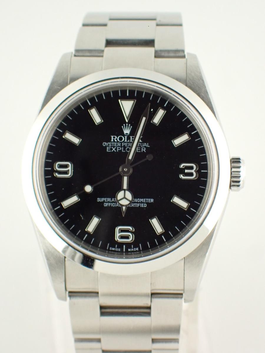 ロレックス エクスプローラー1 114270 ブラック 36mm径、メンズ(A※小傷あり)
