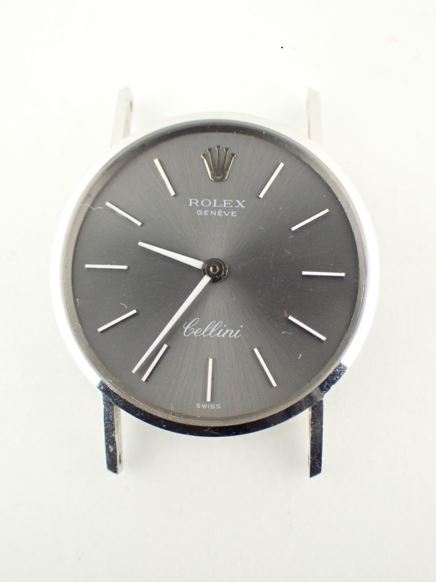 ロレックス アンティーク 型番不明 グレー Ref.3810 24mm径、レディース(B※全体傷、ブレスなど無し)