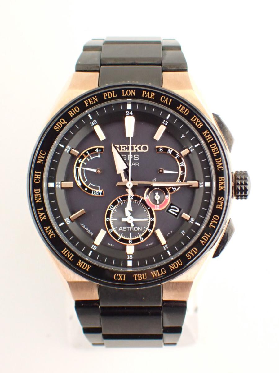 セイコー アストロン SBXB126 ブラック 46mm径、メンズ(A※小傷あり中古)