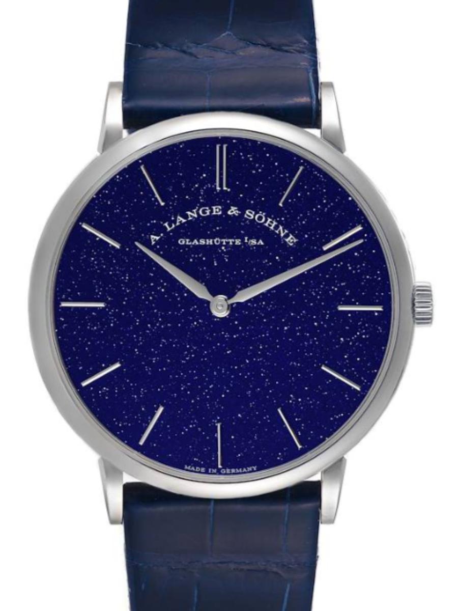 ランゲ＆ゾーネ サクソニア 205.086 ブルー サクソニア・フラッハ ホワイトゴールド750　コッパーブルーダイヤル　 メンズ　39ｍｍ　キャリバー L093.1　パワーリザーブ 72 時間　シースルーバック(新品未使用)