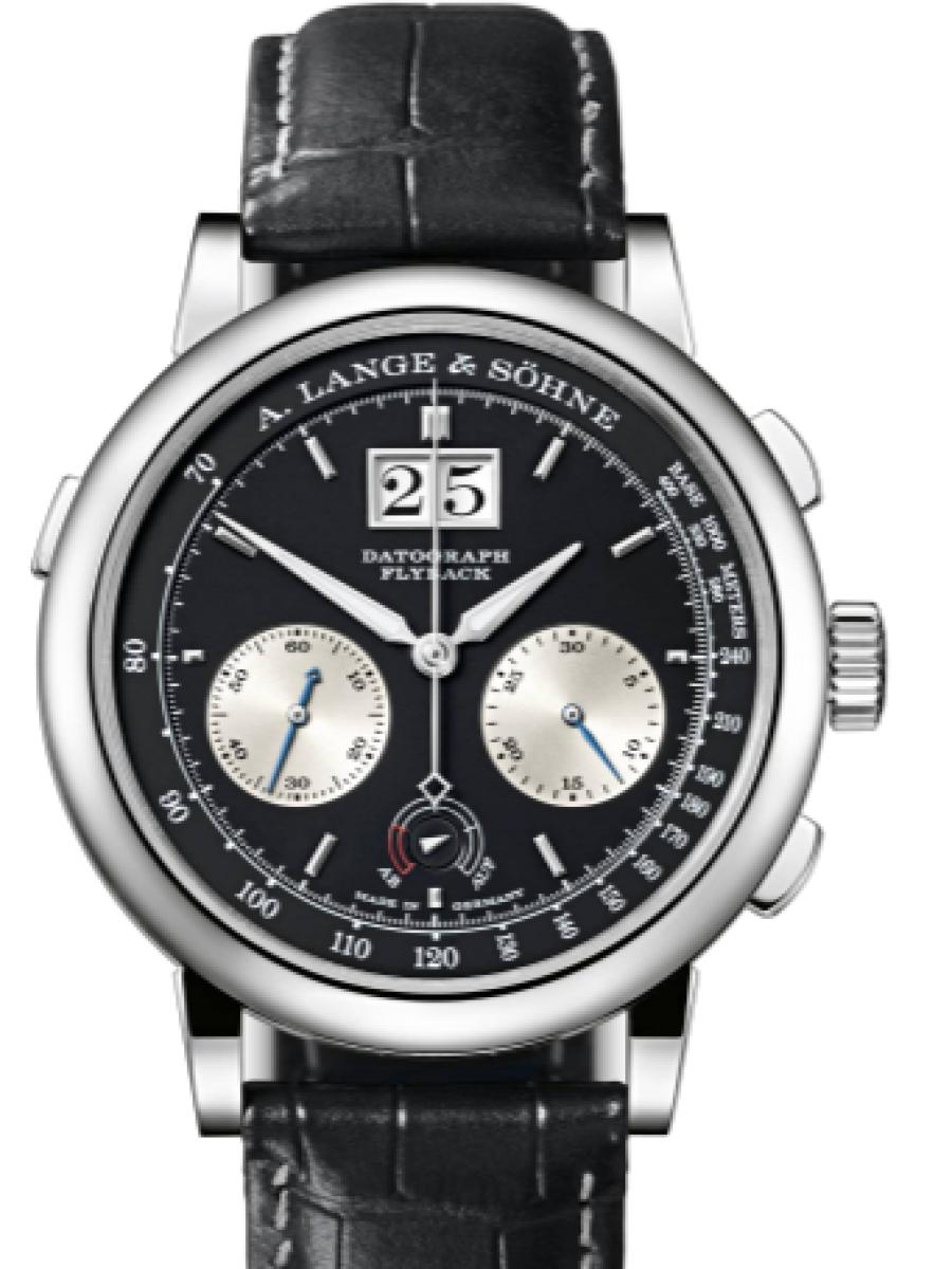 ランゲ＆ゾーネ ダトグラフ 405.035 ブラック ダトグラフ・アップ／ダウン プラチナ950 メンズ　41mm　パワーリザーブ 60 時間　シースルーバック(新品未使用)