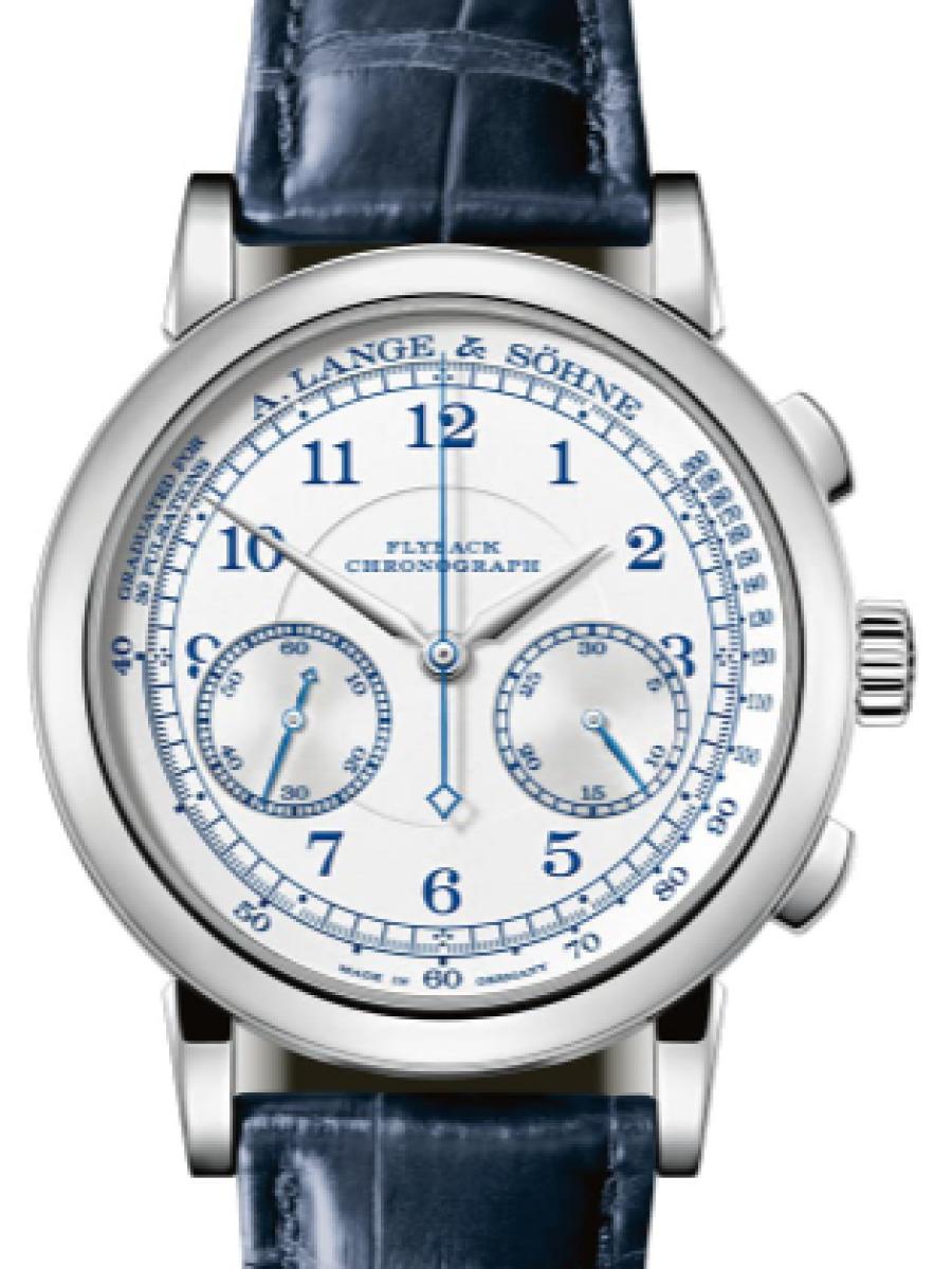 ランゲ＆ゾーネ 1815 414.026 シルバー ブティック限定モデル　1815 クロノグラフ ホワイトゴールド750　シルバーカラー　スモールセコンド　パワーリザーブ　 メンズ　レディース　39.5 mm　パワーリザーブ 60 時間　キャリバー L951.5(新品未使用)