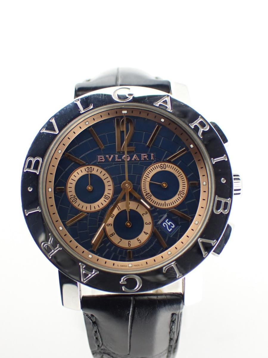 ブルガリ ブルガリブルガリ BB42SLCH ブルー系 42mm径、メンズ(AA※中古美品)