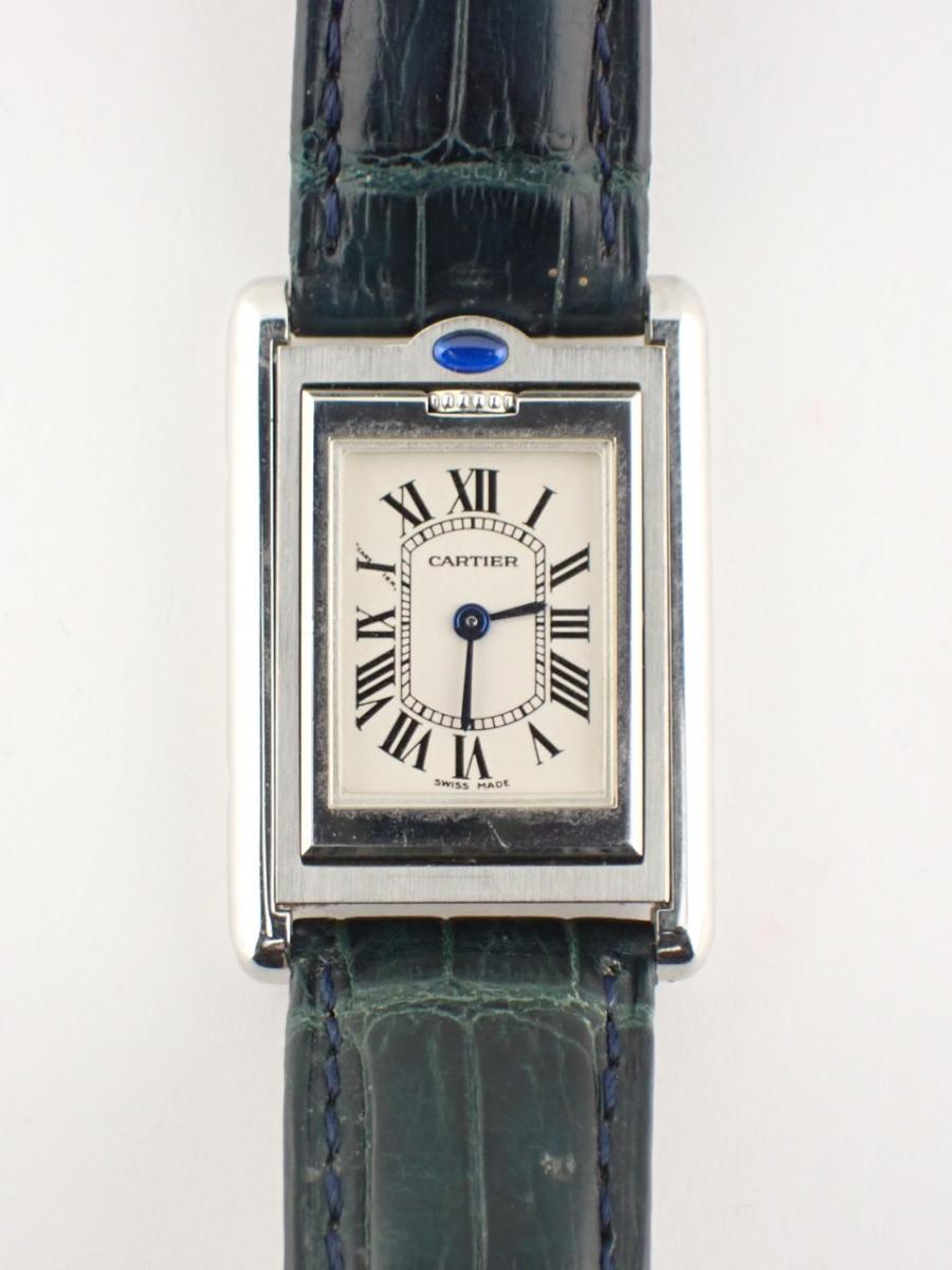 カルティエ バスキュラント W1011158 シルバー 20mm幅、レディース(B※全体傷、不動品)